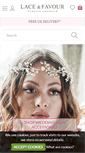 Mobile Screenshot of laceandfavour.com